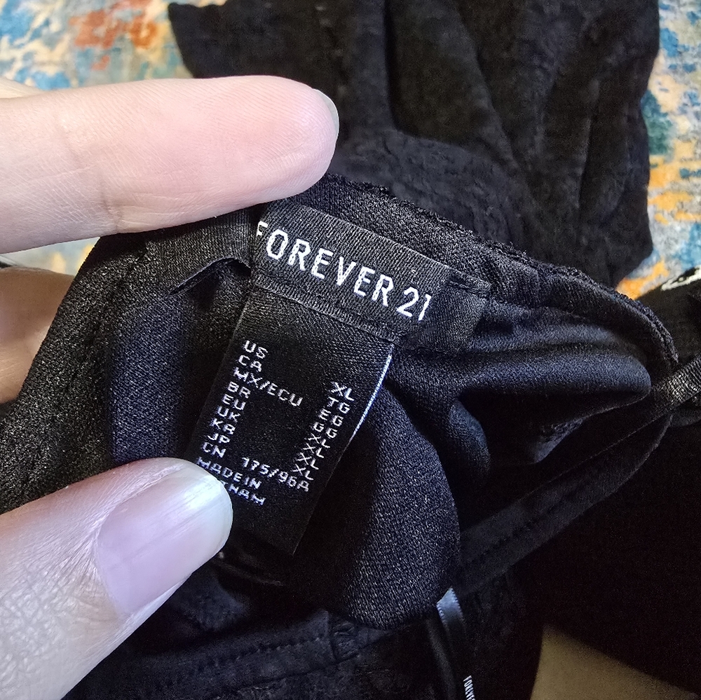 Forever 21 XL Black Lace Corset Style Strapless Mini Dress - Picture 3 of 3